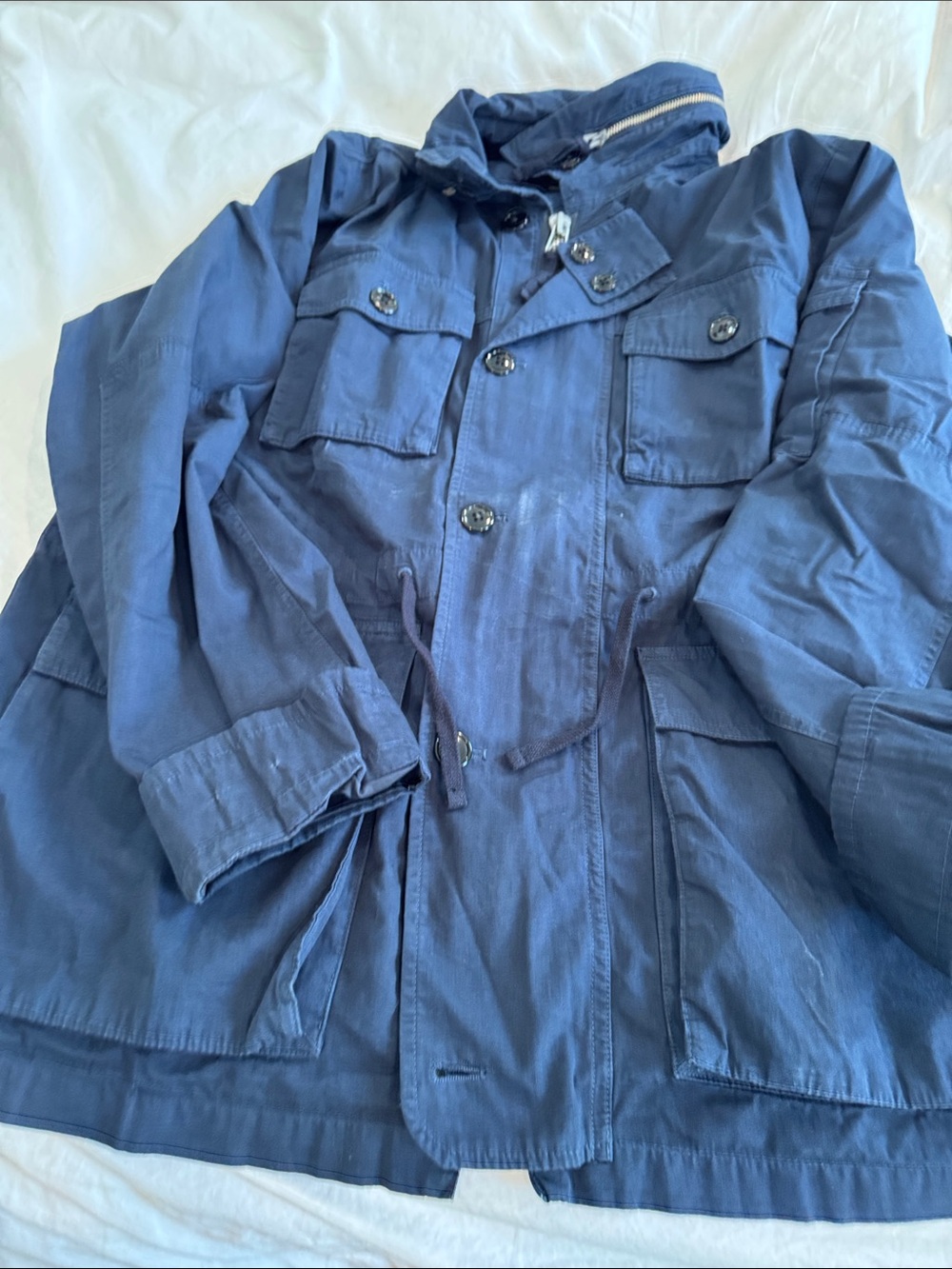 J Crew Men's Navy Field Jacket - Classic Utility Coat